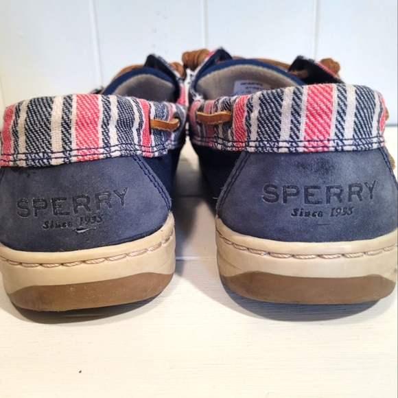 Sperry Top-sider Ivyfish Stripe Navy Boat Shoe, 8M - Picture 7 of 10